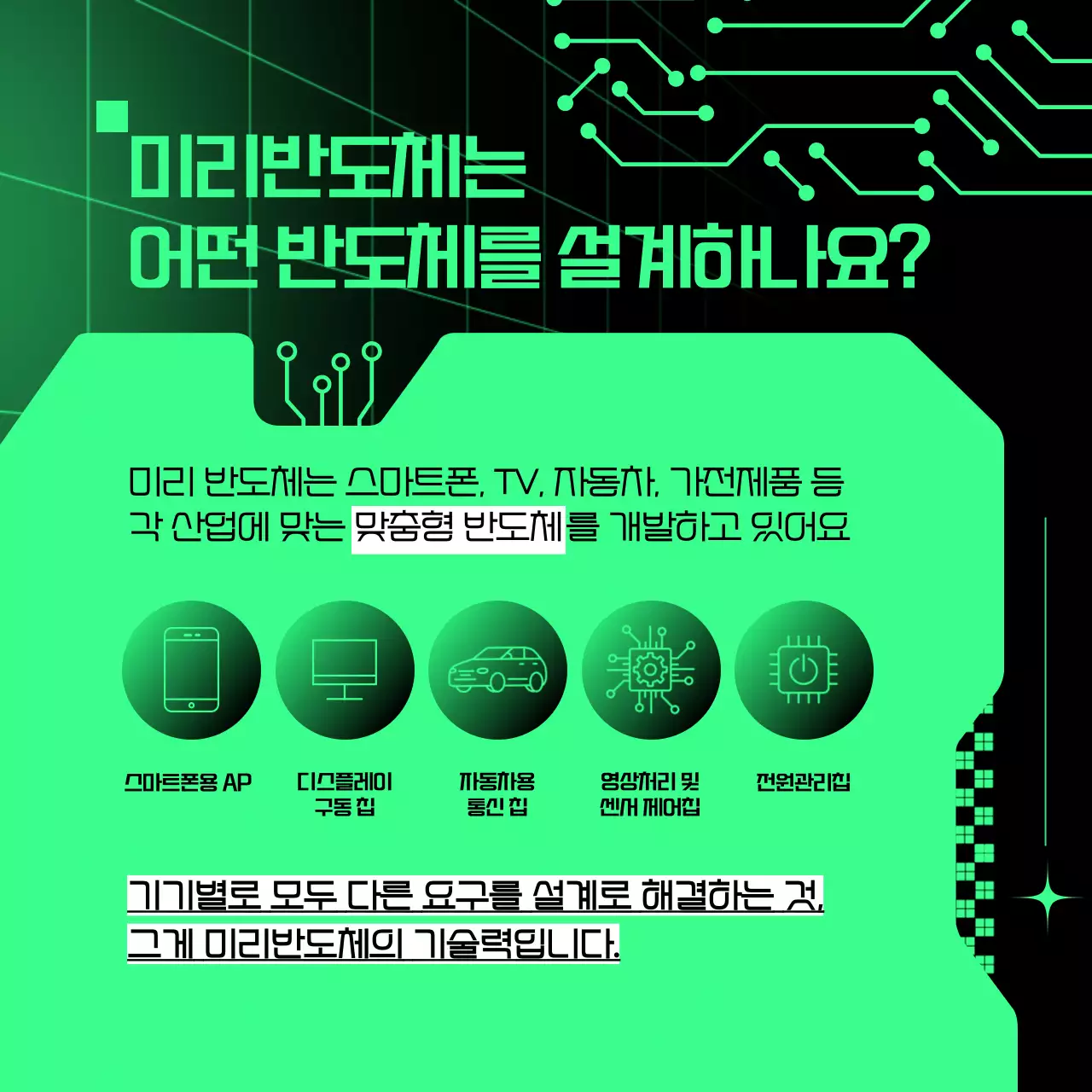 초록 사이버 반도체 설명