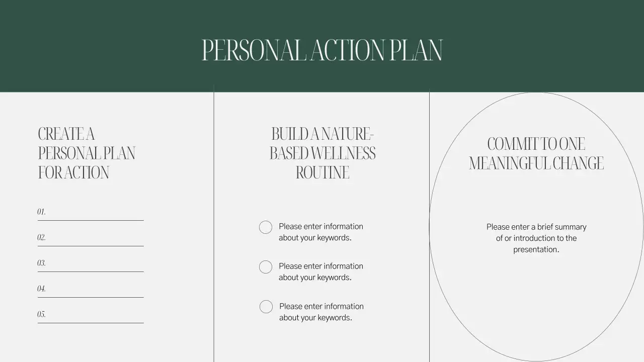 Green Minimalist Mental Health Newsletter