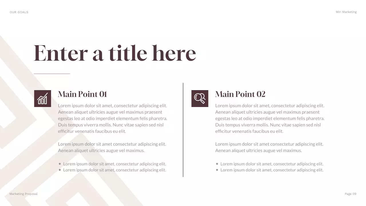 brown modern business presentation