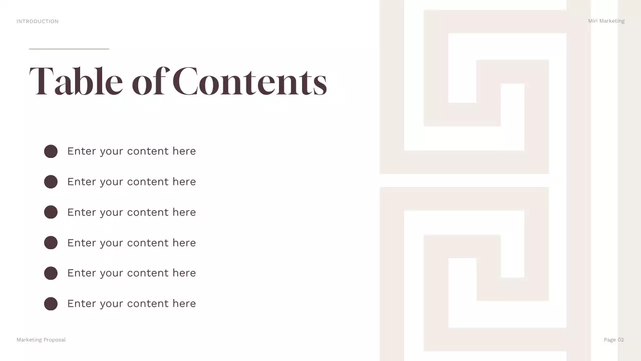 brown modern business presentation