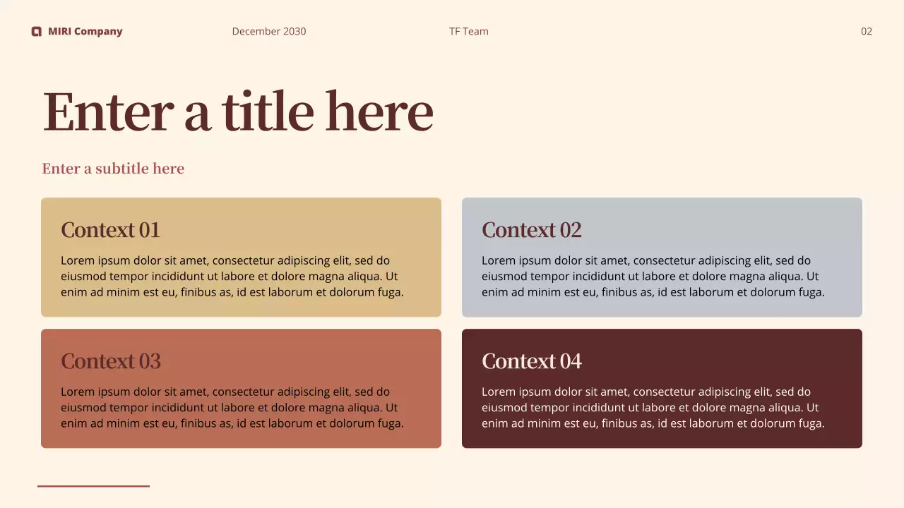 maroon modern business report