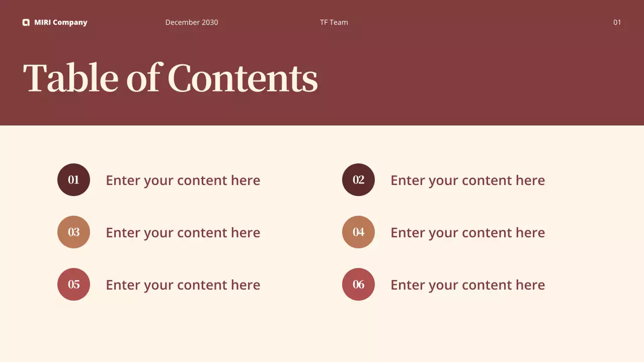 maroon modern business report