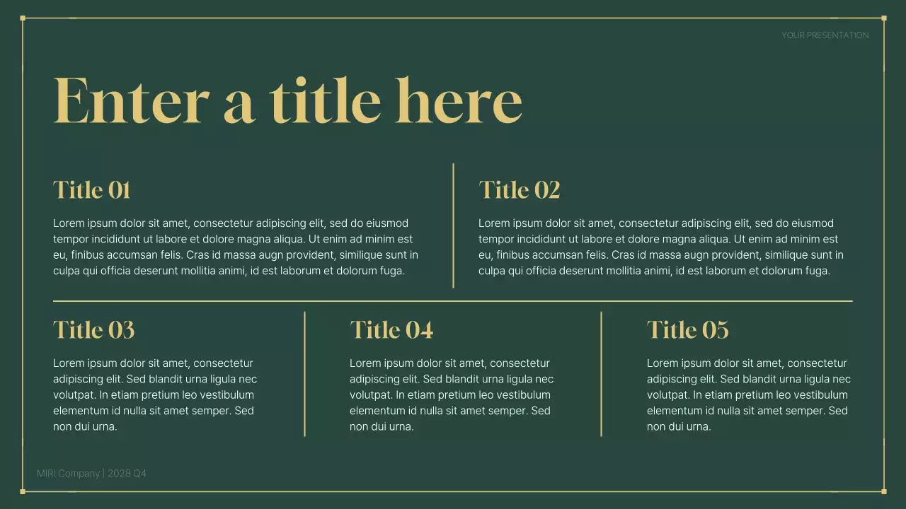 green modern business report