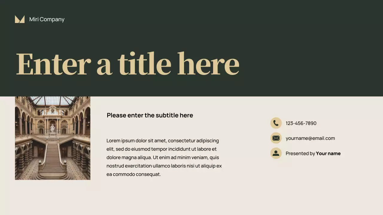 red classic business presentation