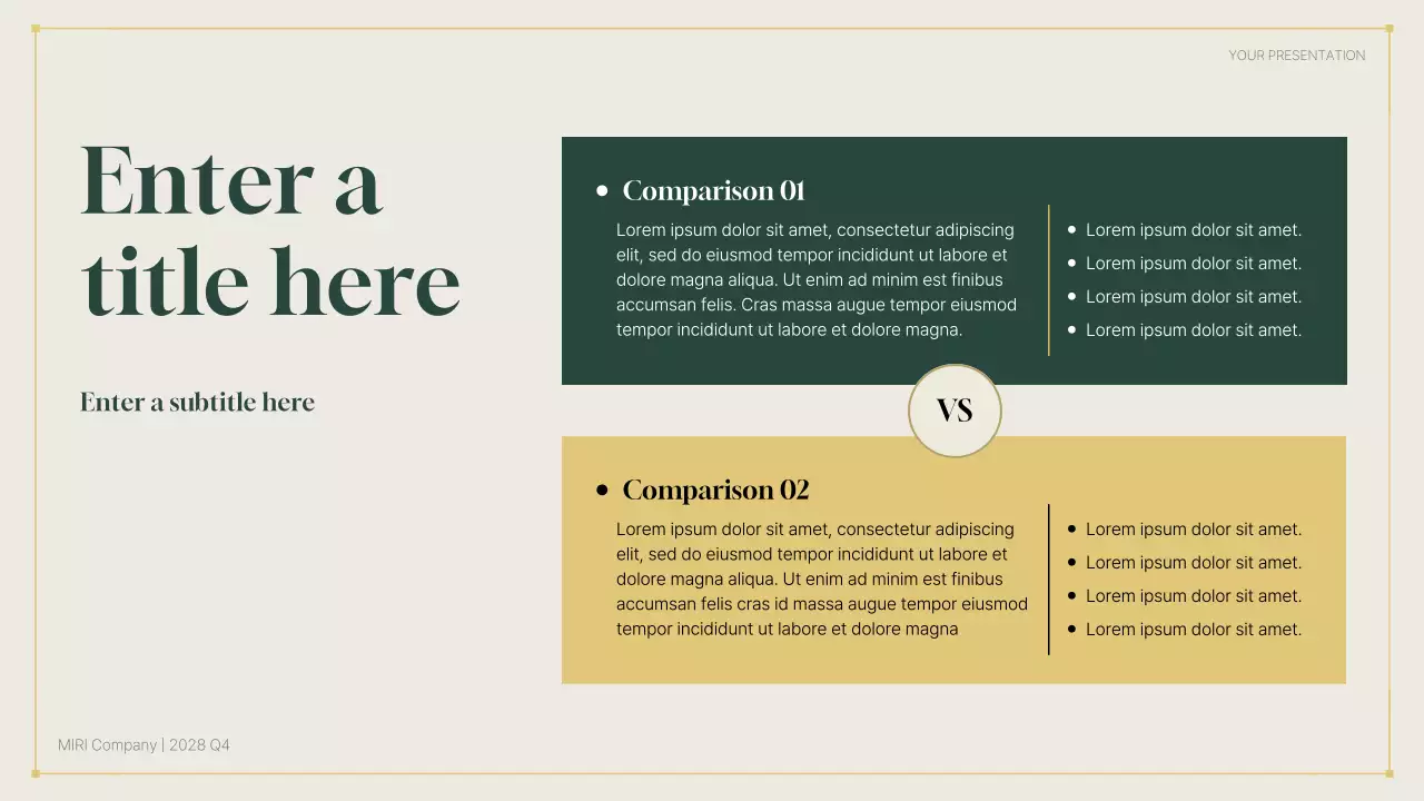 green modern business report