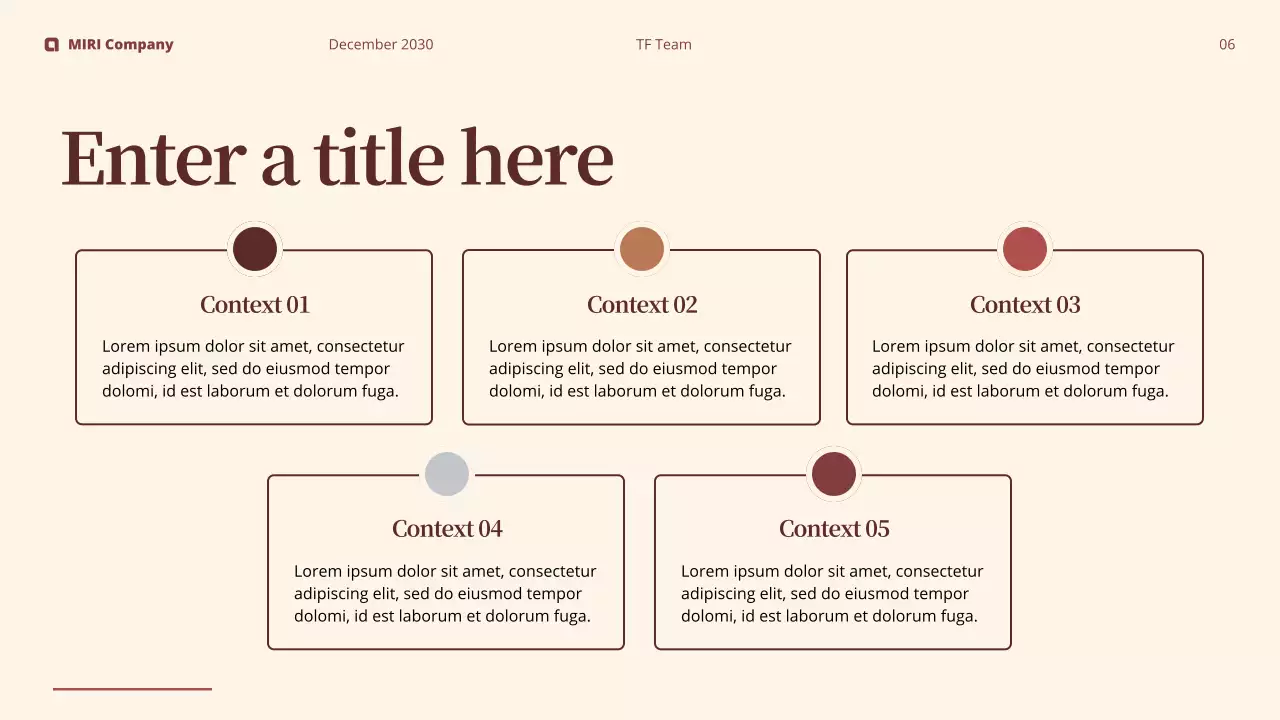 maroon modern business report