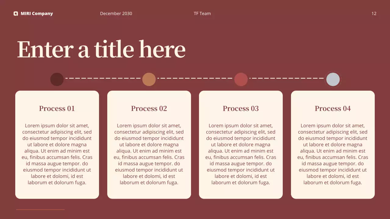 maroon modern business report