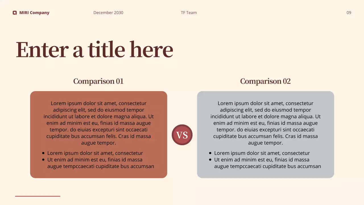 maroon modern business report