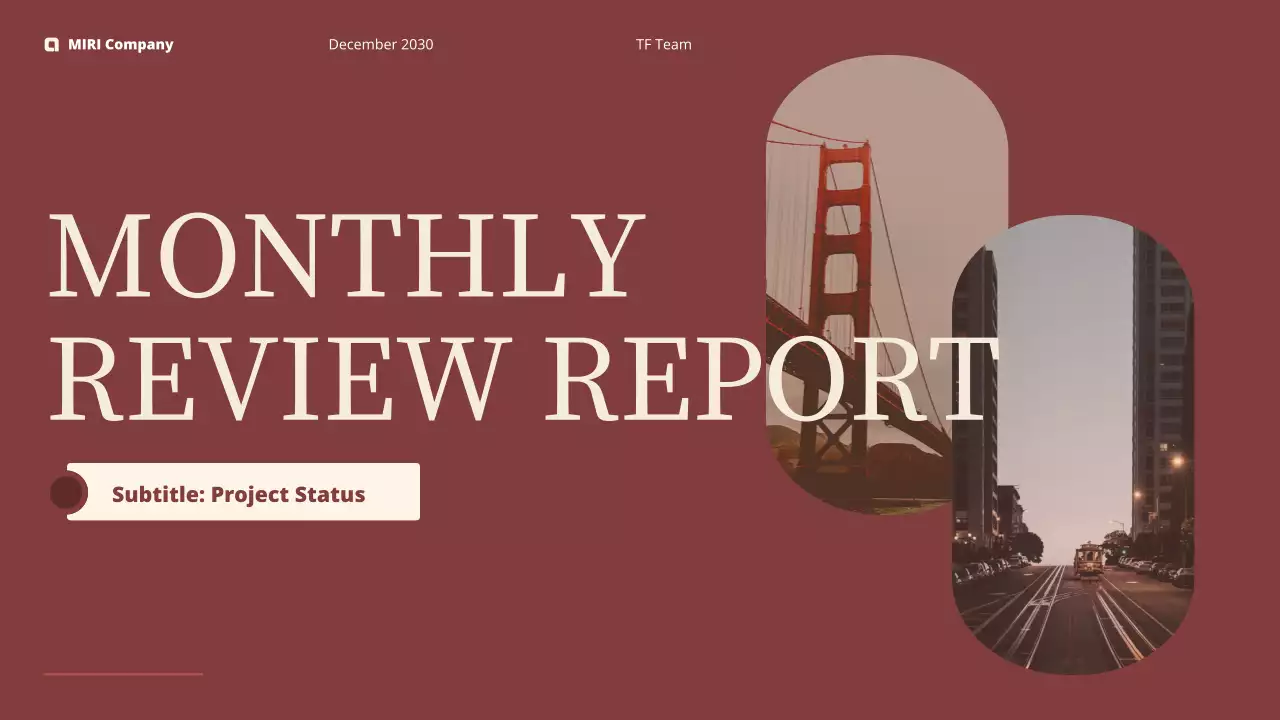 maroon modern business report