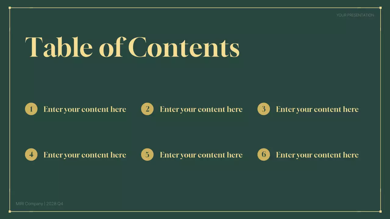 green modern business report