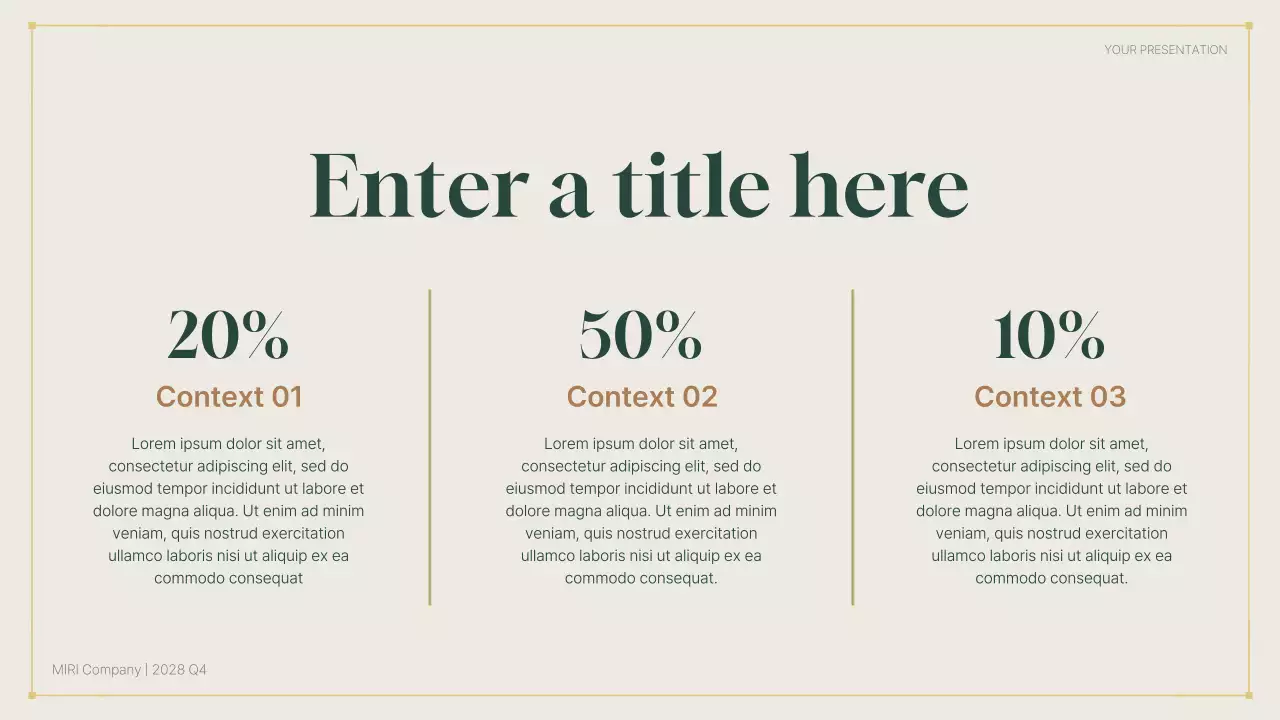 green modern business report