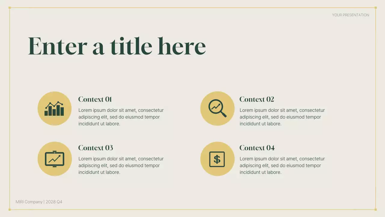 green modern business report