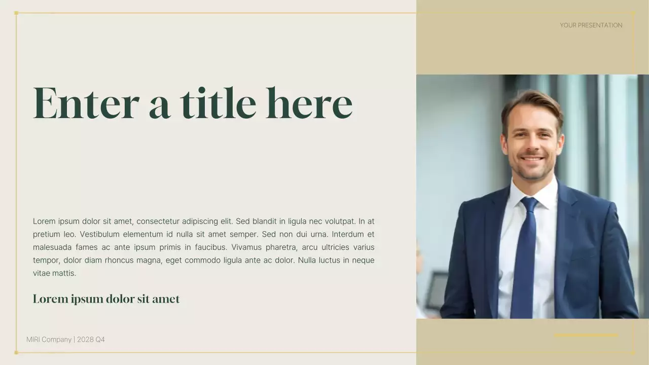 green modern business report