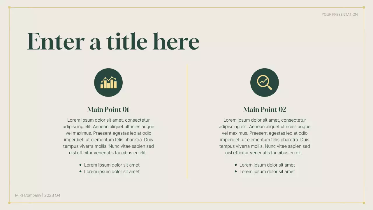 green modern business report