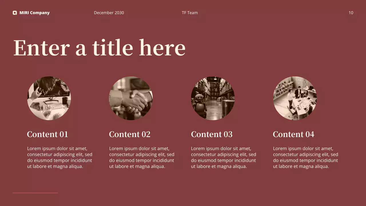 maroon modern business report