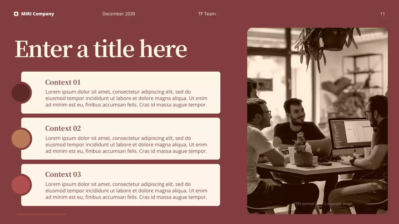 maroon modern business report