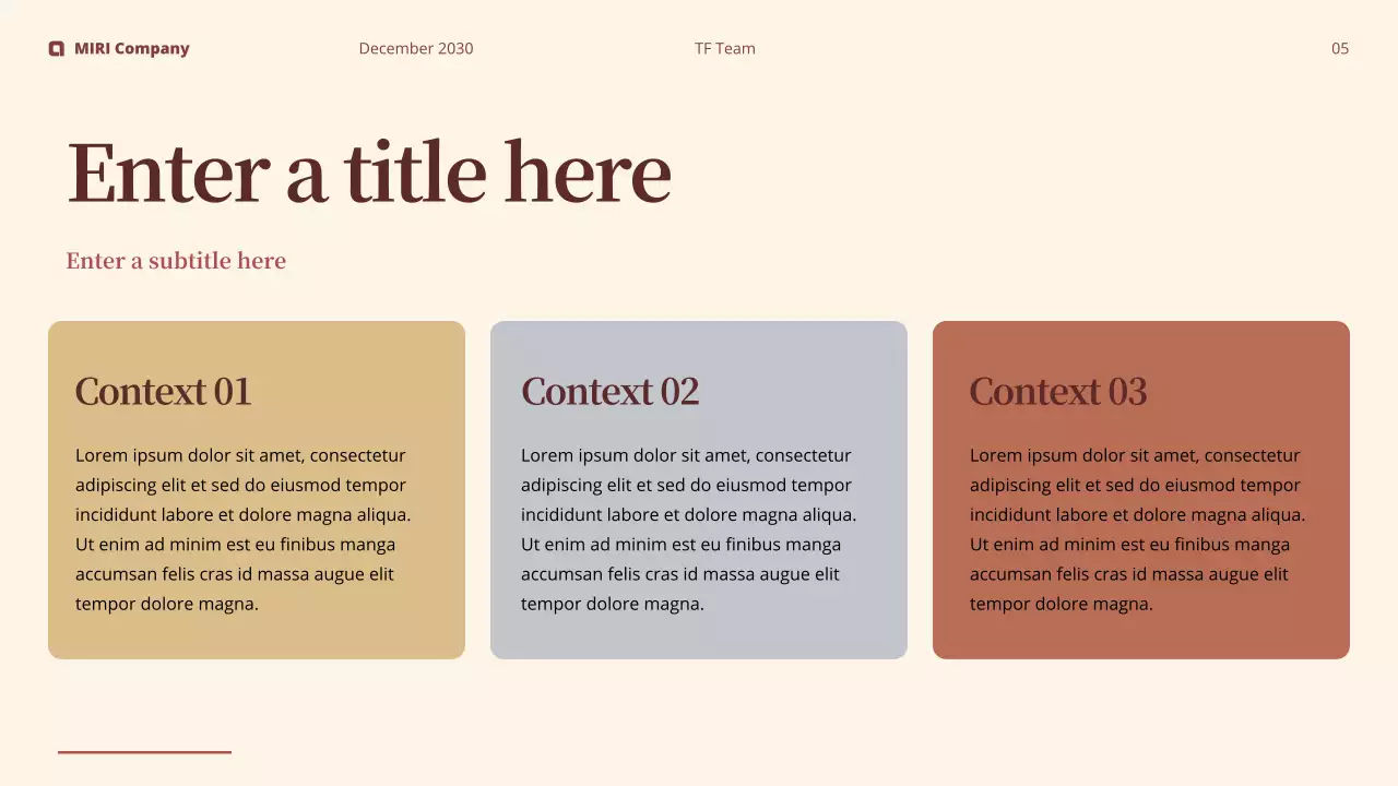 maroon modern business report