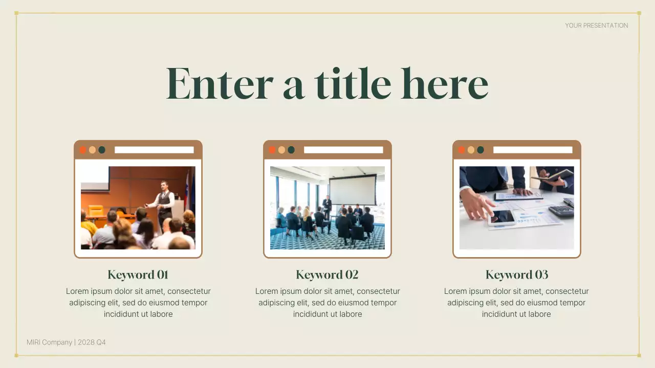 green modern business report