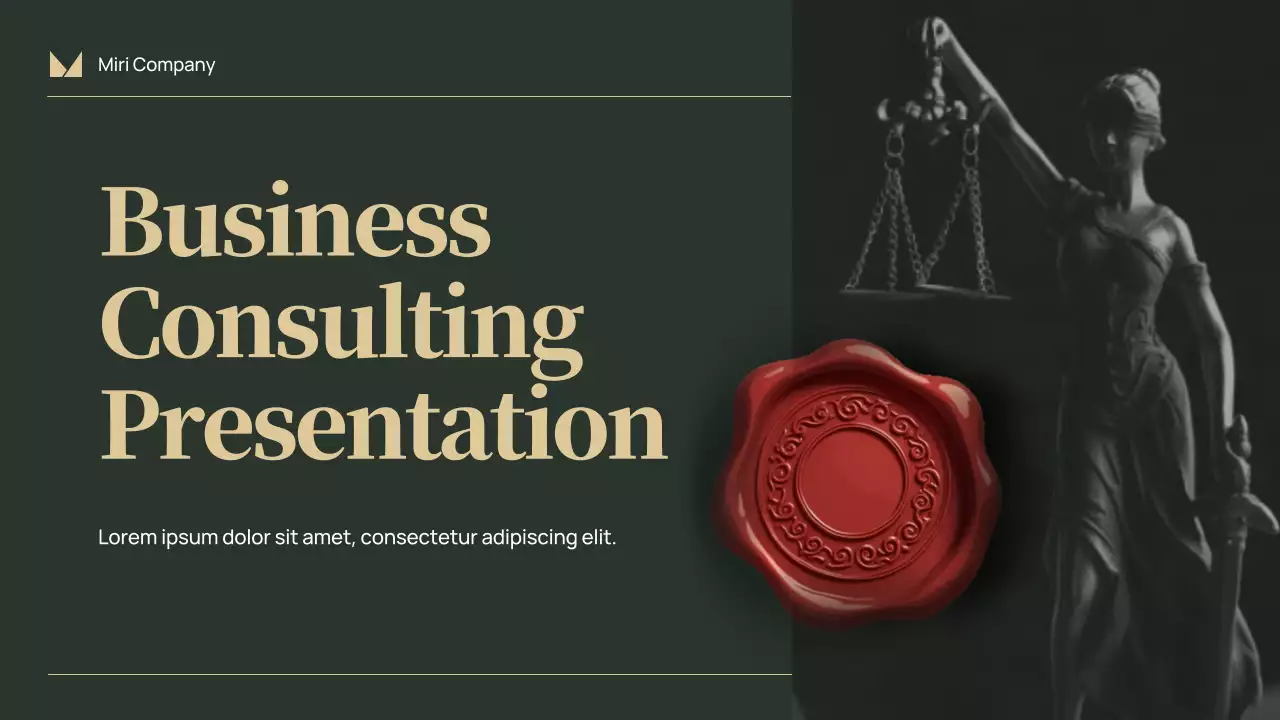 red classic business presentation