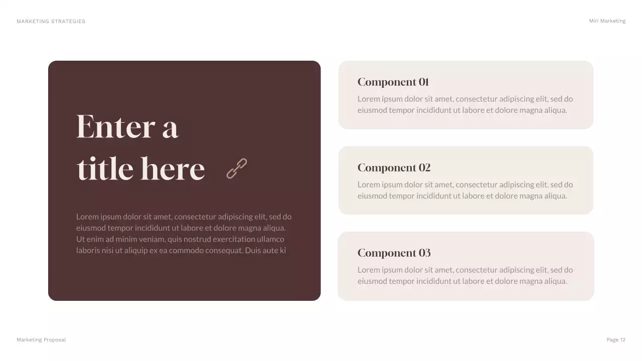 brown modern business presentation