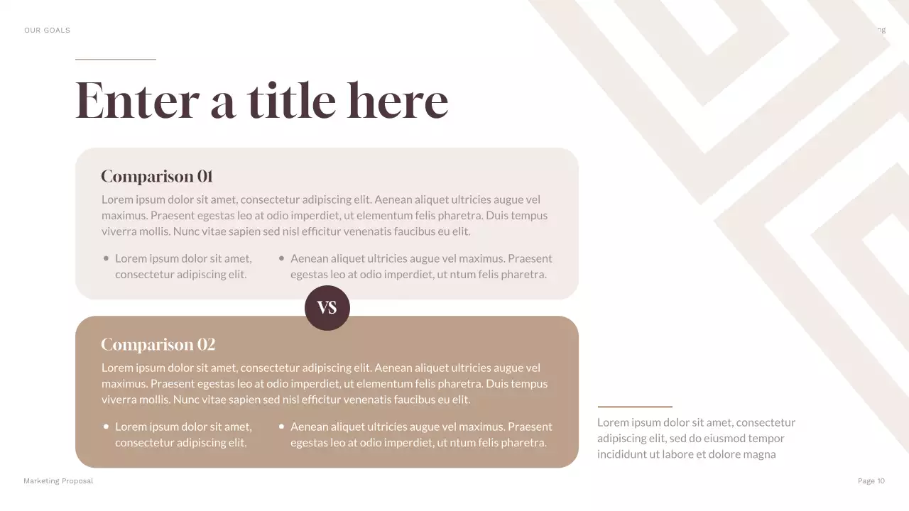 brown modern business presentation