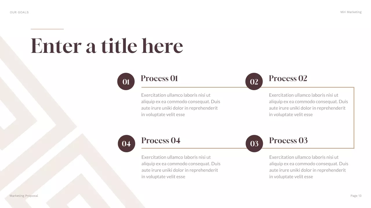 brown modern business presentation