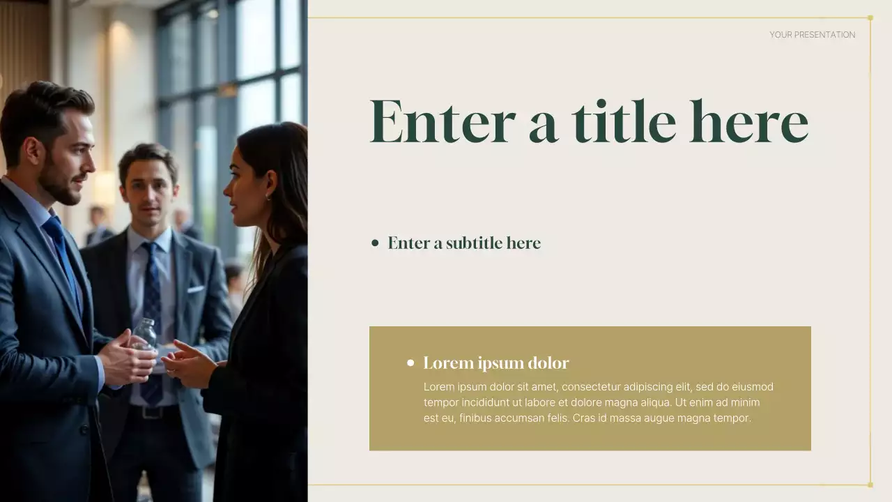 green modern business report