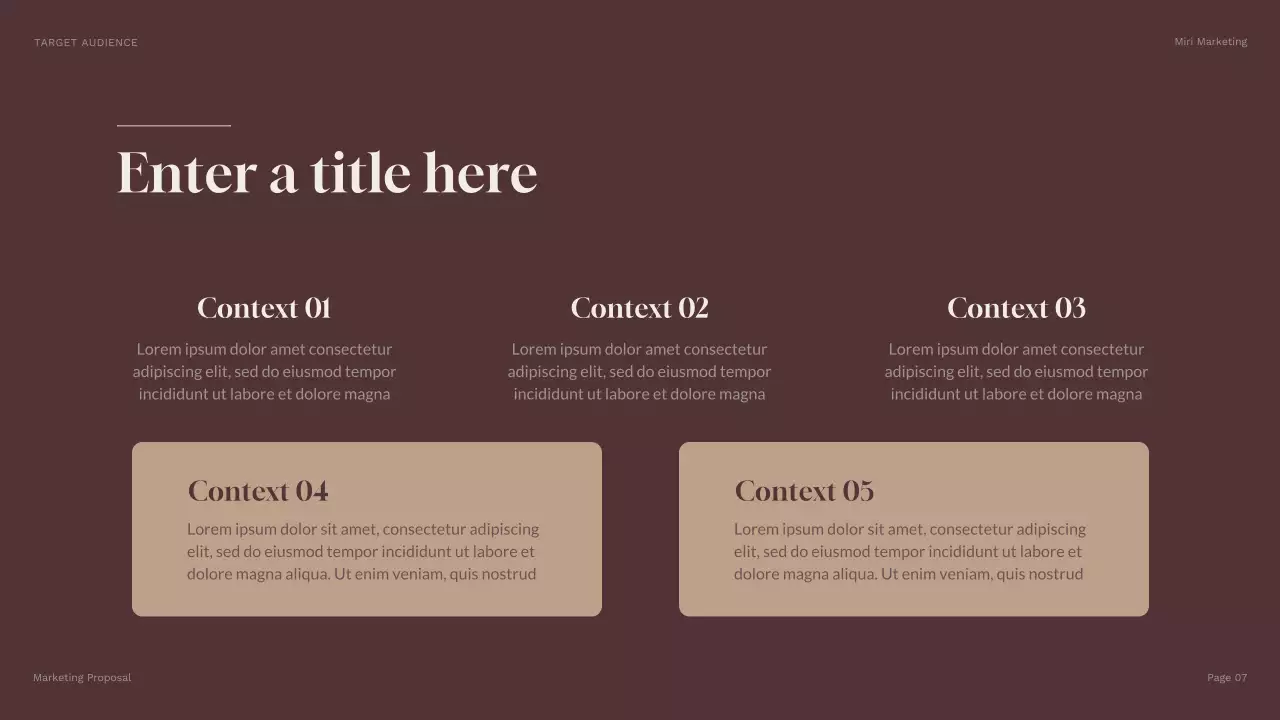 brown modern business presentation