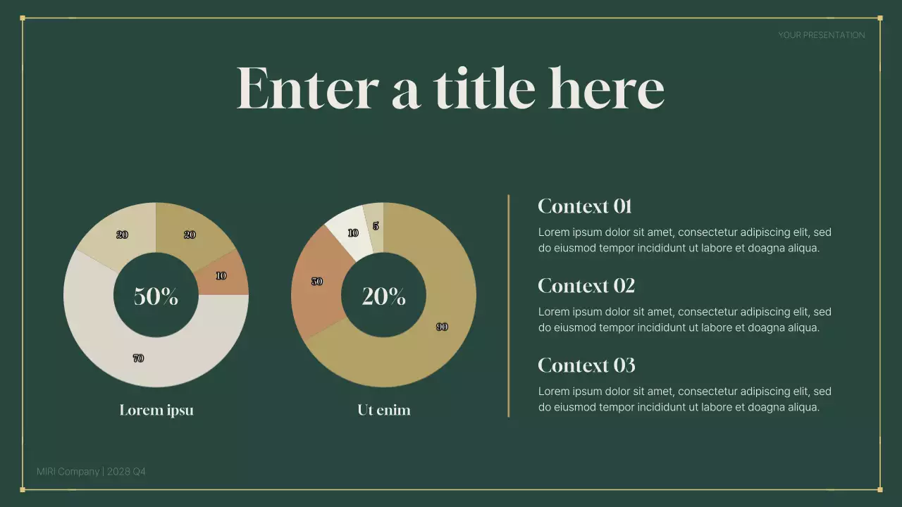 green modern business report