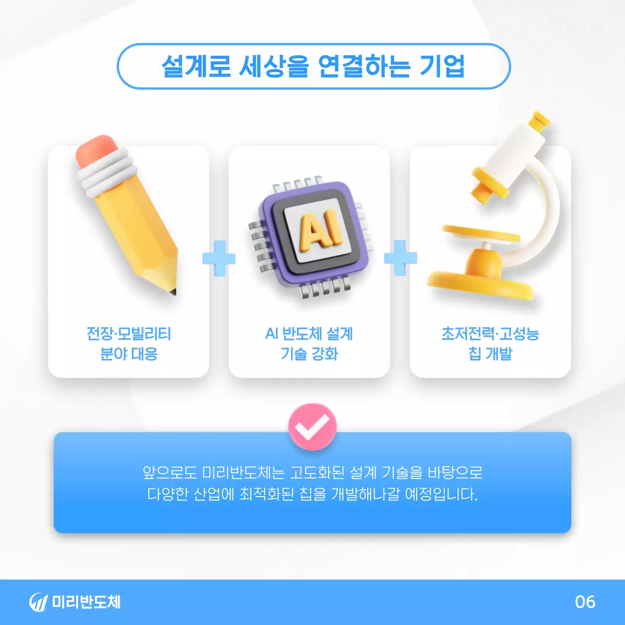 파랑 모던 기술 정보 전달