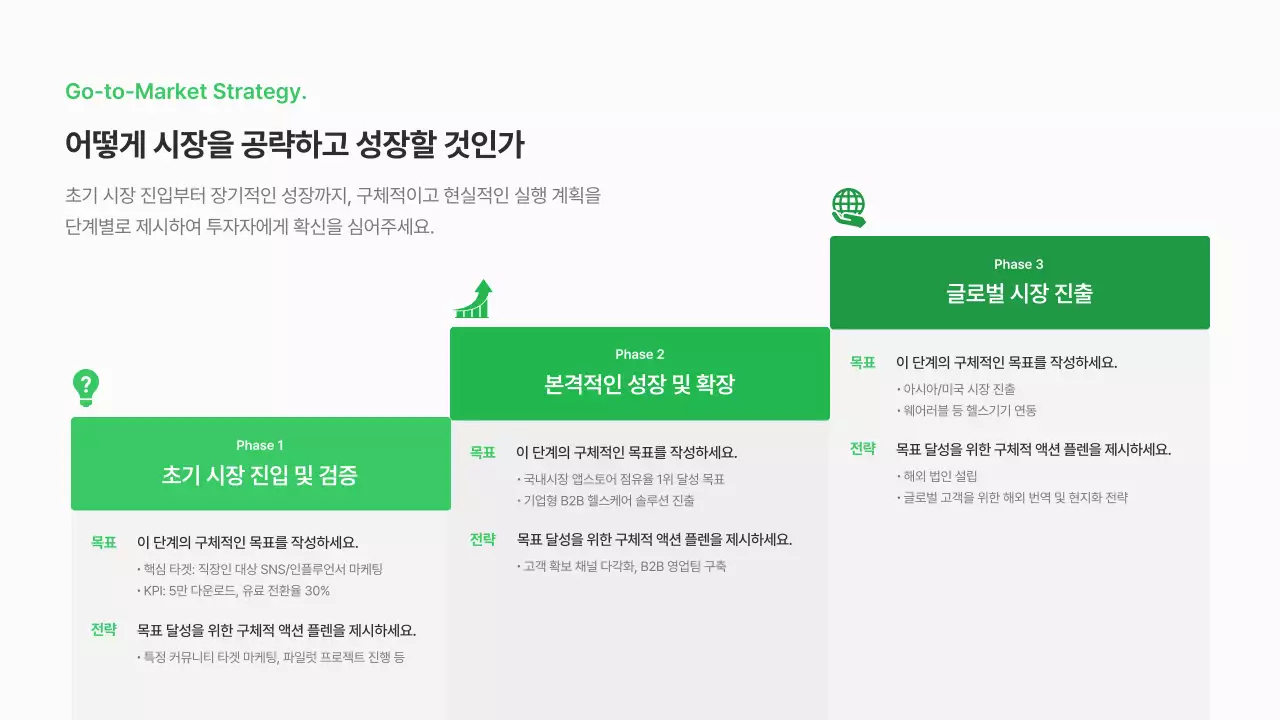 초록 모던 비즈니스 홍보 IR