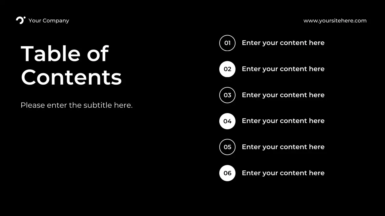 black modern marketing report