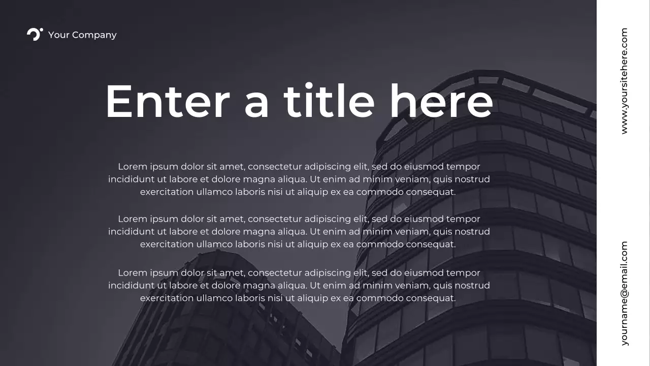 black modern marketing report