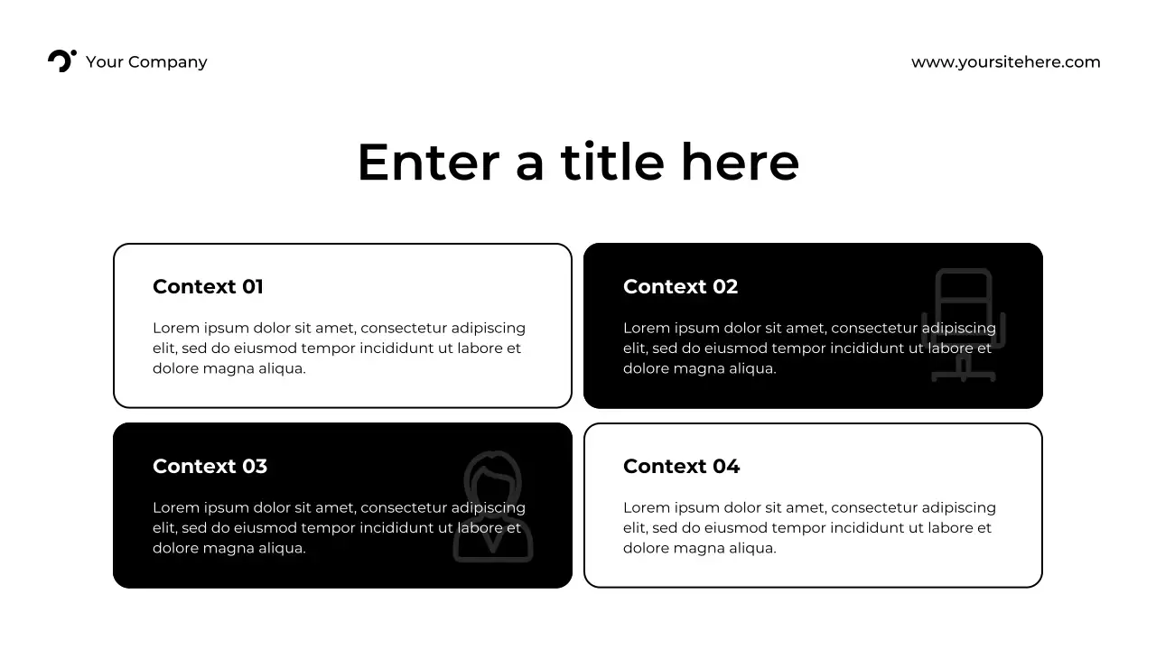 black modern marketing report