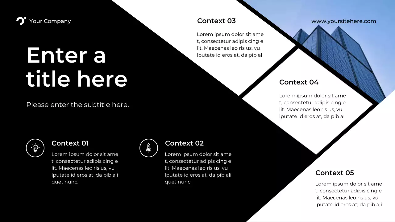 black modern marketing report