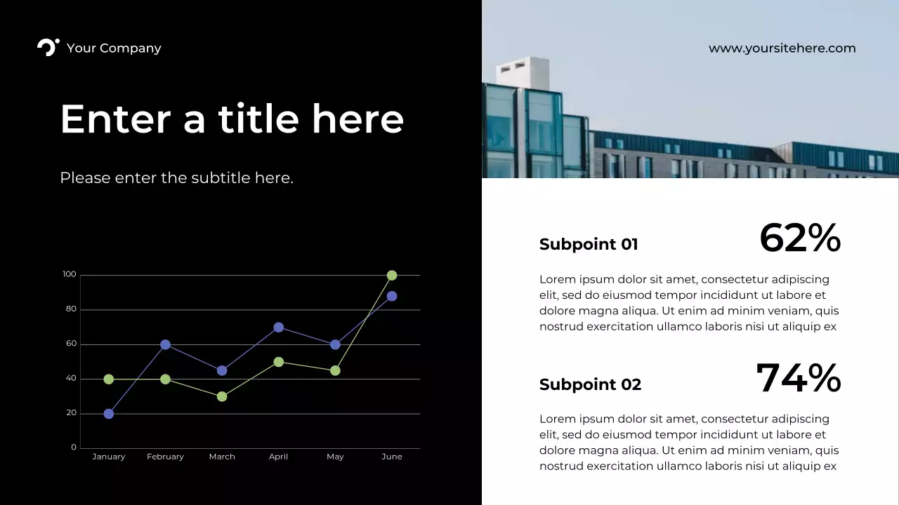 black modern marketing report