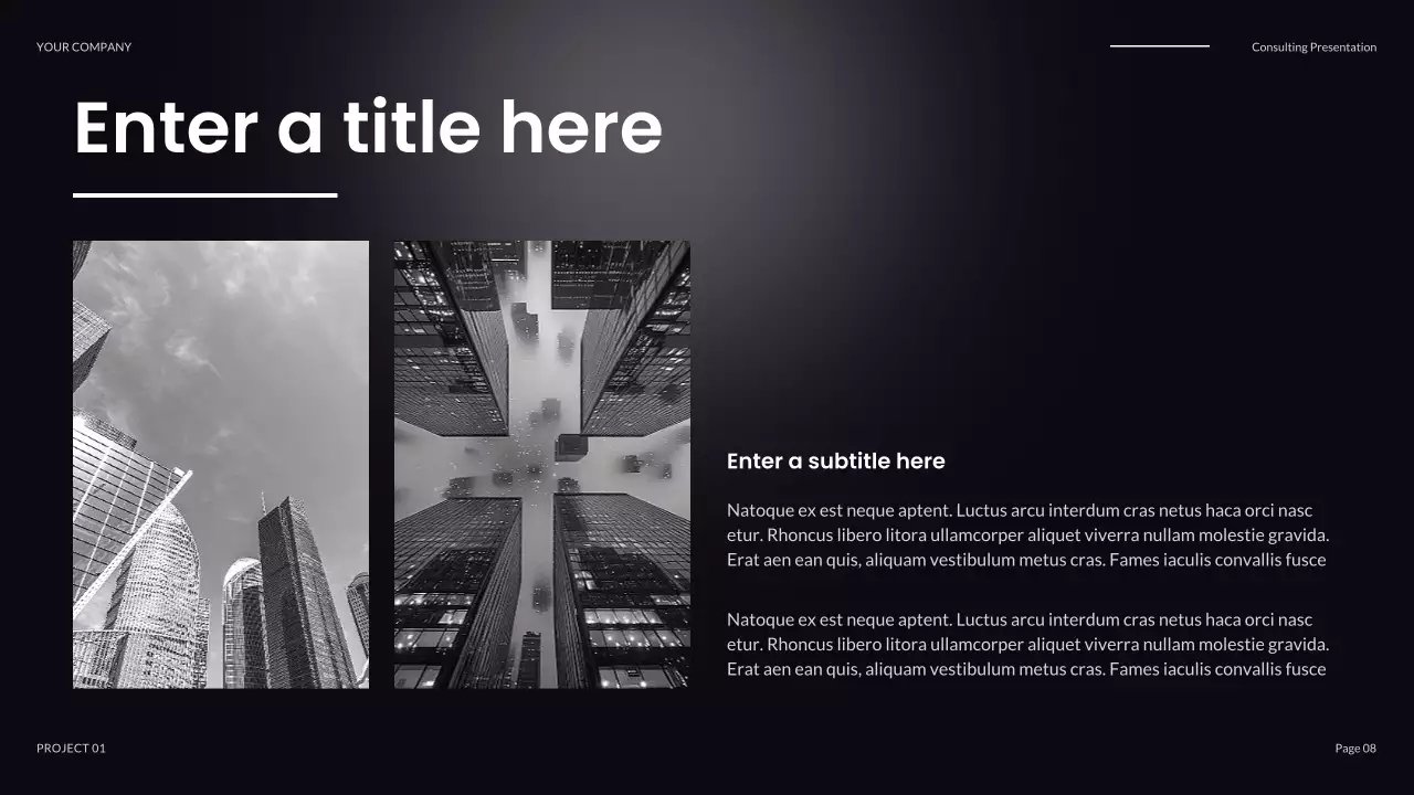 grey modern IT presentation