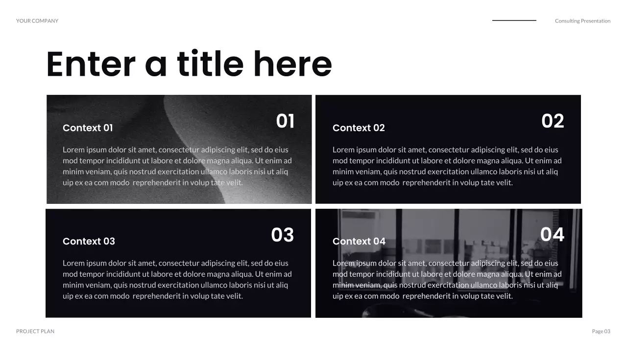 grey modern IT presentation