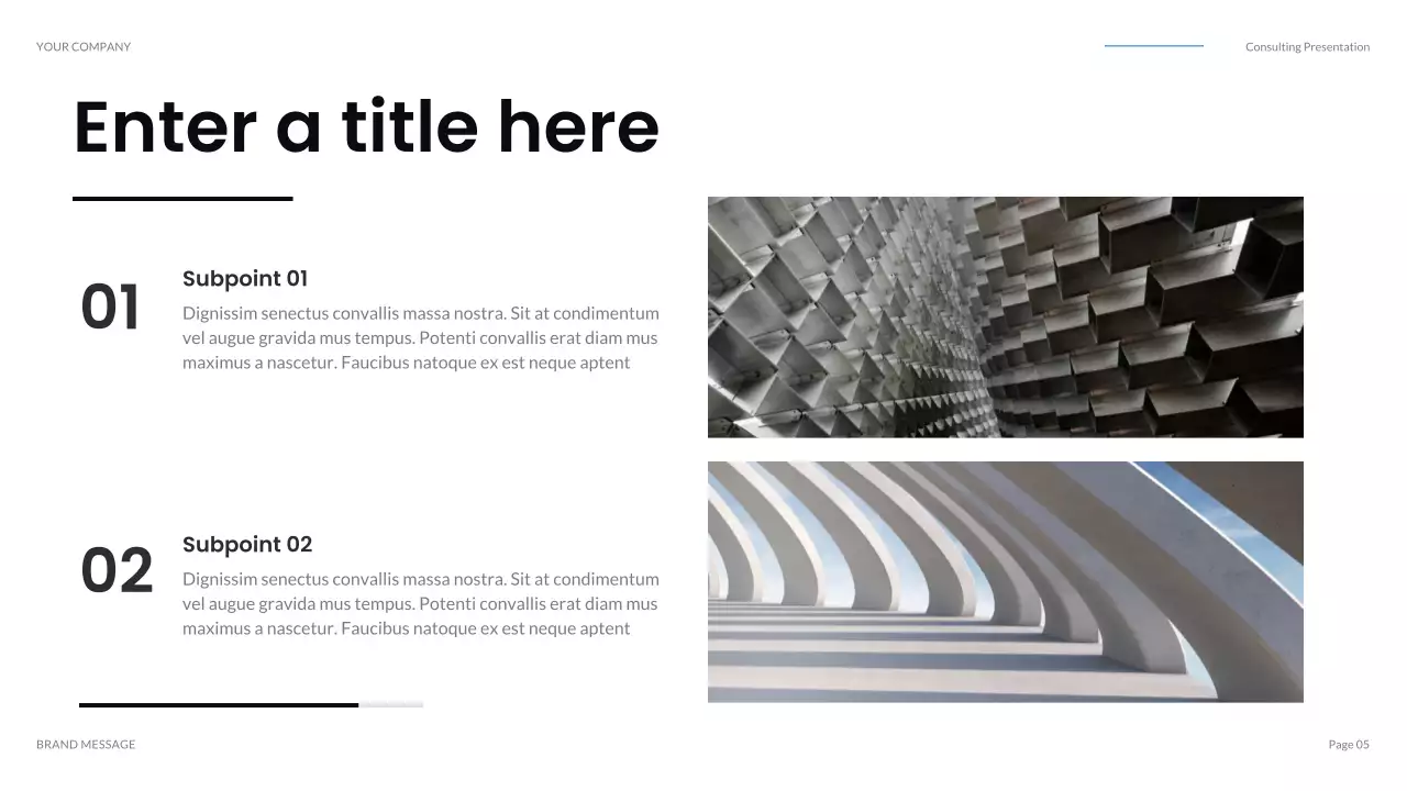 grey modern IT presentation