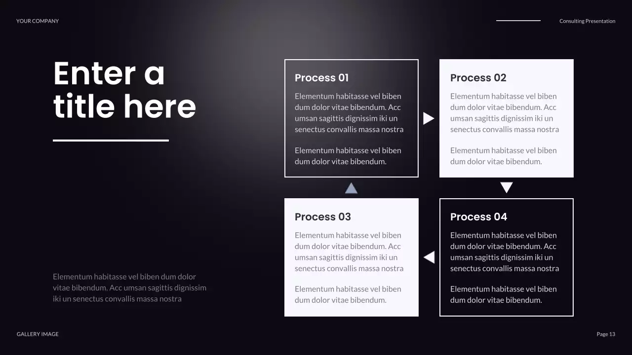 grey modern IT presentation