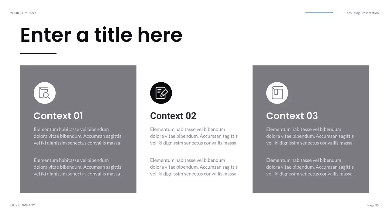 grey modern IT presentation