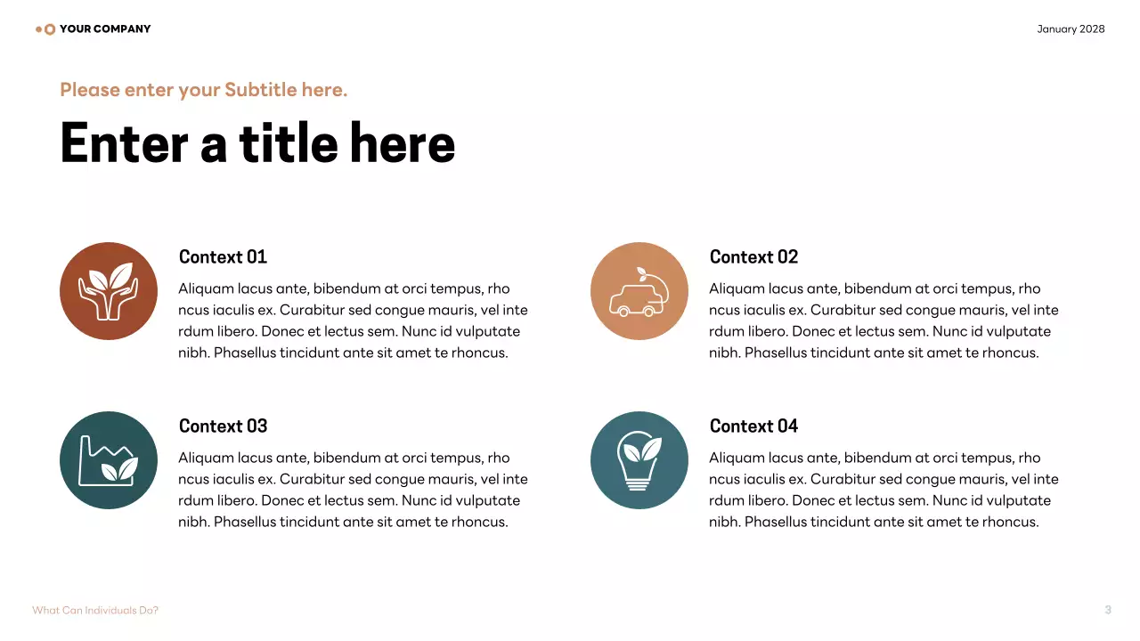 brown modern climate lecture