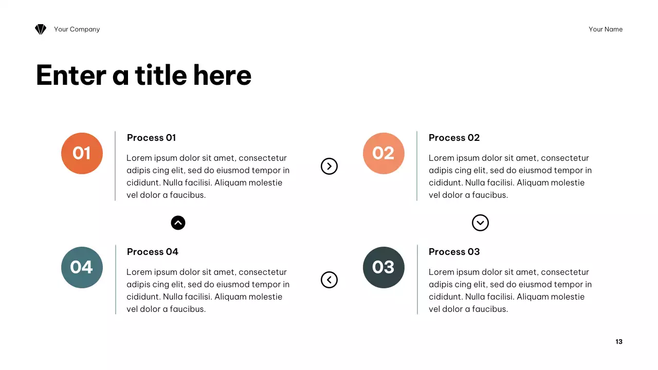 presentasi lingkungan minimalis oranye