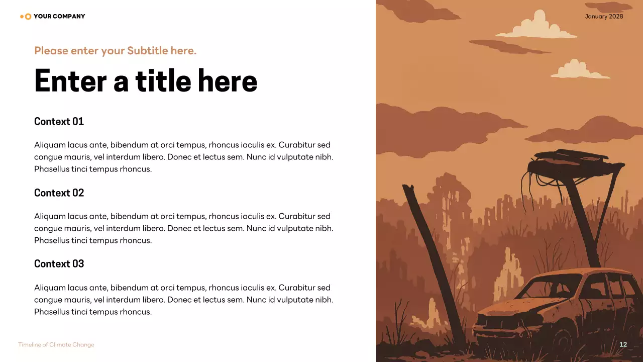 brown modern climate lecture