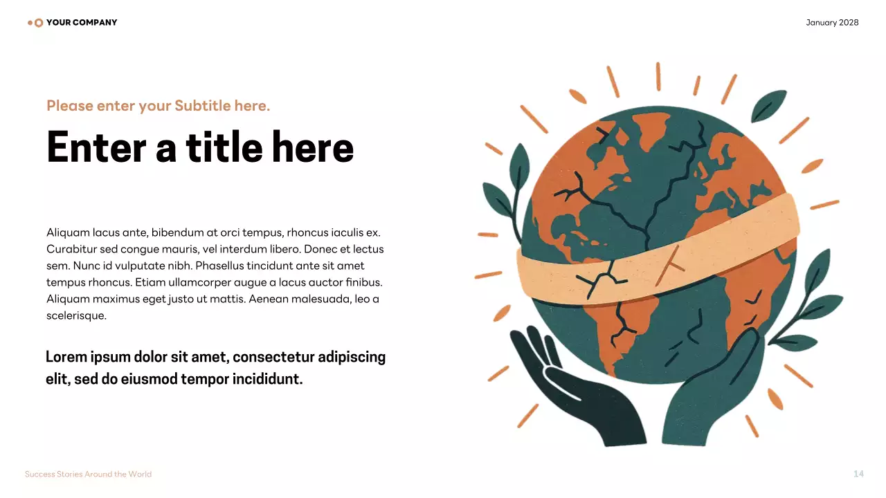 brown modern climate lecture