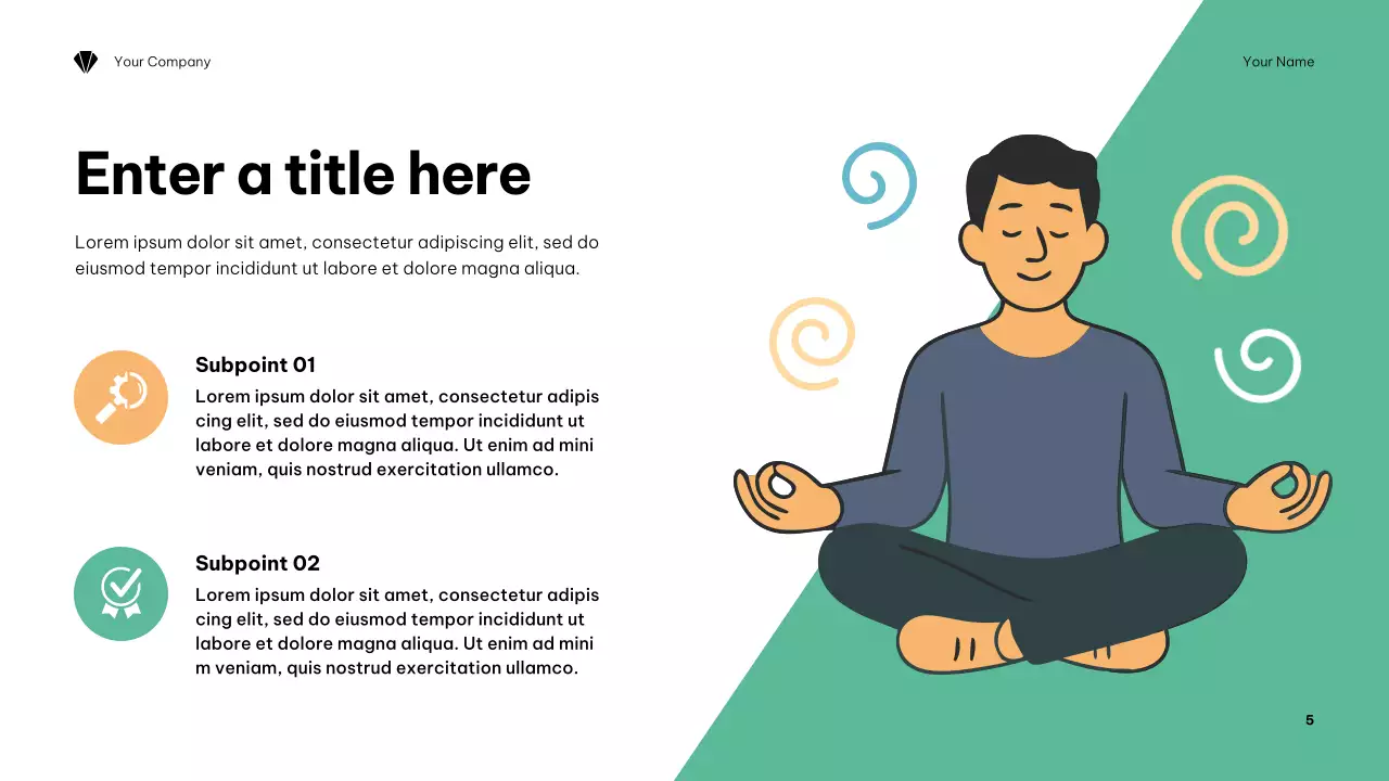 presentasi lingkungan minimalis oranye