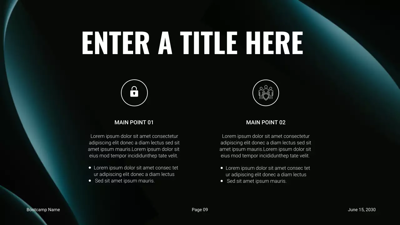 hướng dẫn bảo mật hiện đại màu xanh ngọc