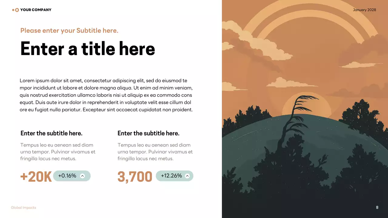 brown modern climate lecture