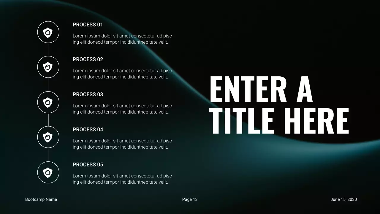 hướng dẫn bảo mật hiện đại màu xanh ngọc