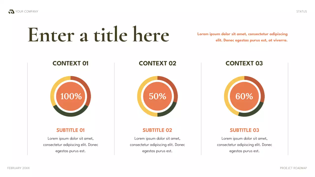 green modern project plan document
